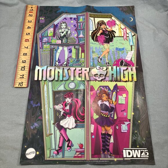 Monster High IDW Comic Paper Poster 13x20" Double Sided Star Trek - Picture 1 of 4